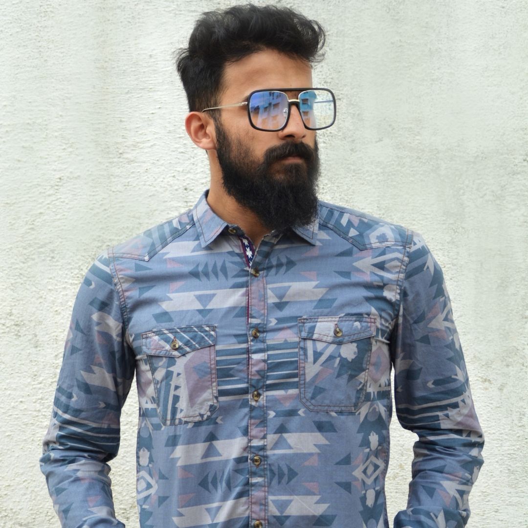 Denim Printed Shirt