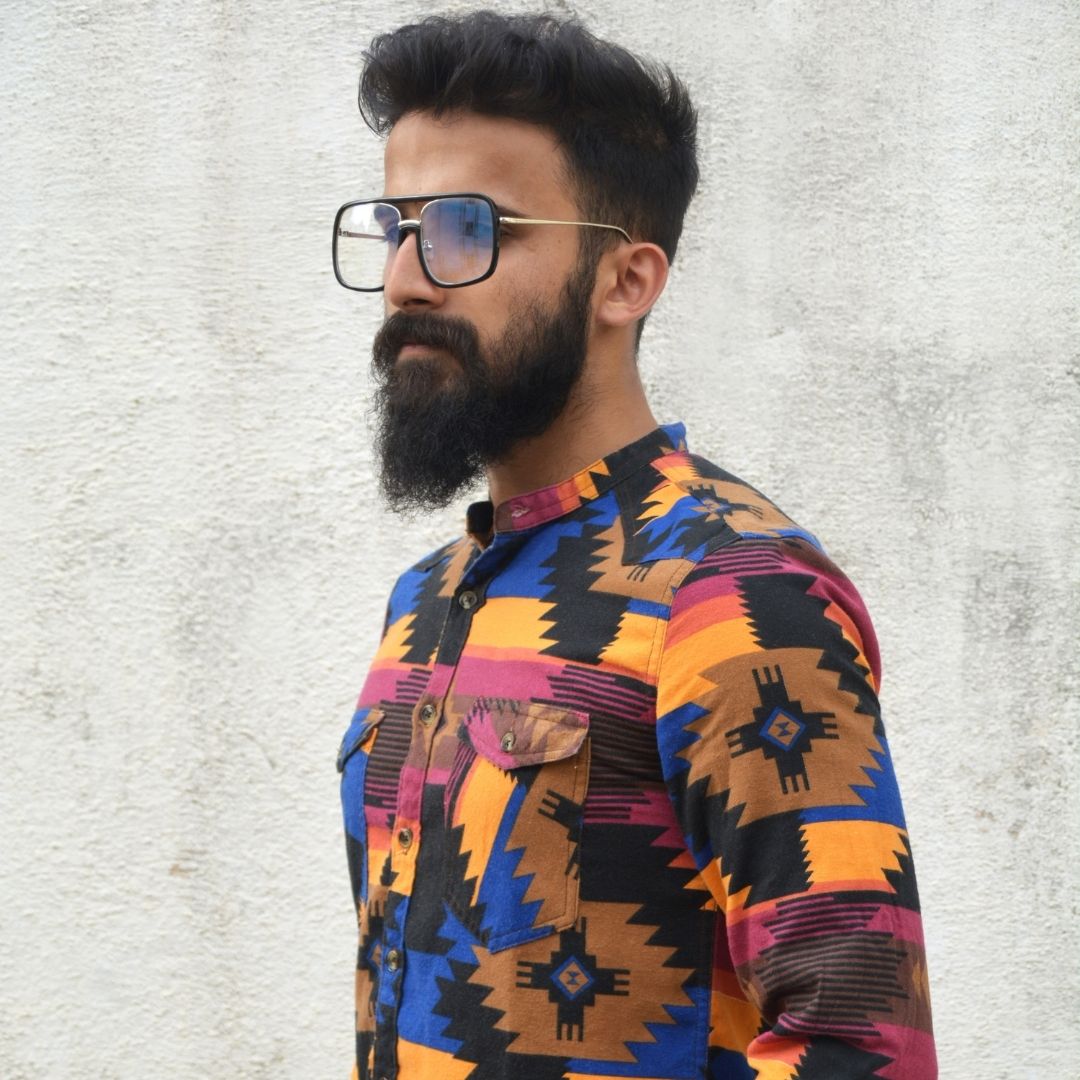 Multicoloured Pattern Shirt - Image 4