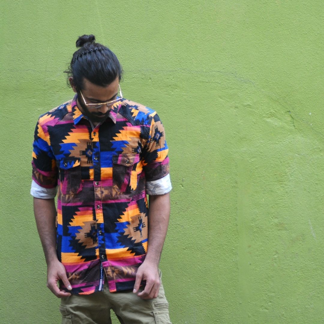 Multicoloured Pattern Shirt - Image 2