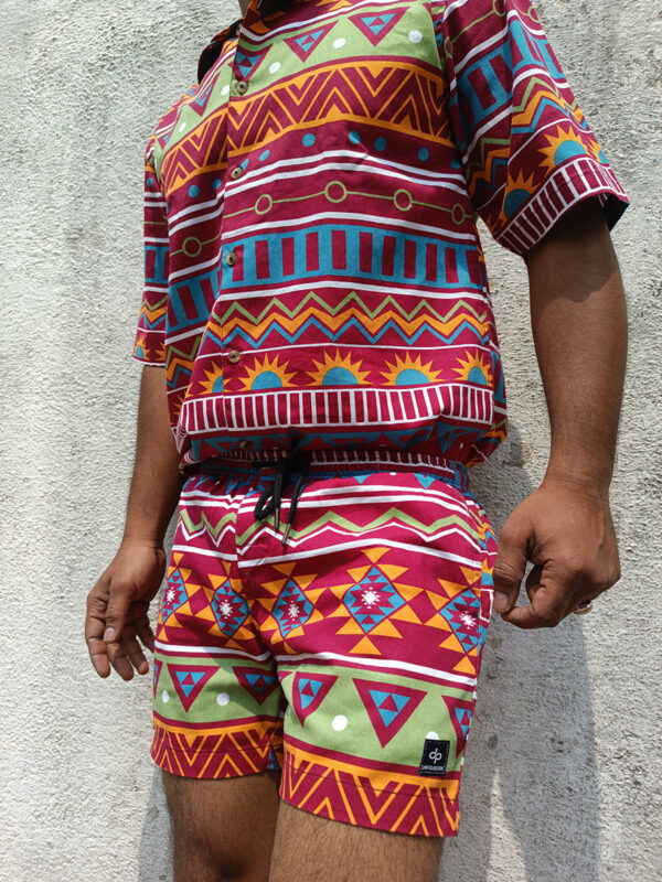 Premium multicoloured tribal print unisex co-ord set - Image 2