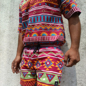 Multicoloured tribal print unisex Shirt